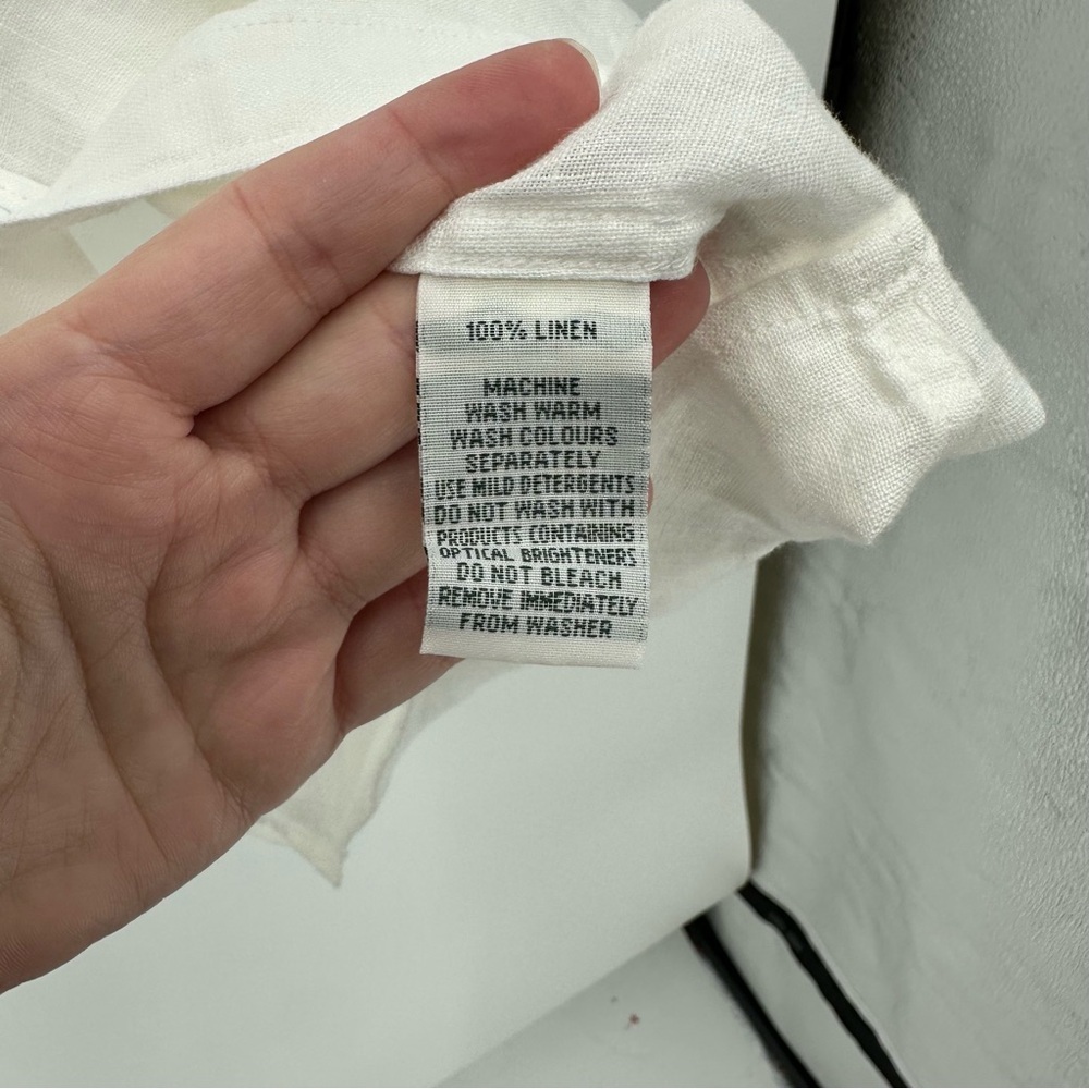 RODD & GUNN Sports Fit Italian Fabric 100% Linen White Button Up Size 3XL - Picture 6 of 7